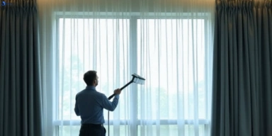 Commercial curtain stain removal service pacific-pines hotels offices restaurants