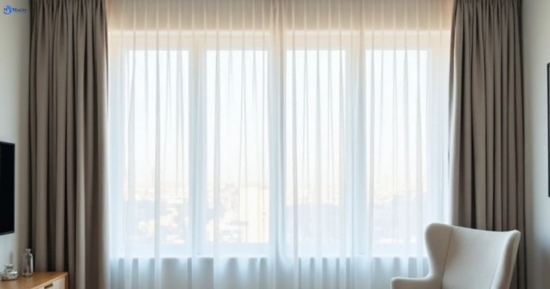 Restored vibrant drapes in pacific-pines QLD after Matty Curtain Cleaning