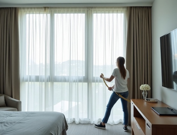 Pacific Pines Sheer Curtain Cleaning